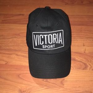 Victorias secret sport line dad cap hat black